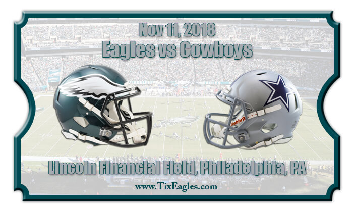 Philadelphia Eagles vs Dallas Cowboys Football Tickets | Nov 11, 2018