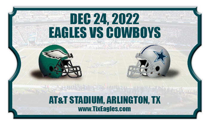 Philadelphia Eagles vs Dallas Cowboys Football Tickets  12/24/22